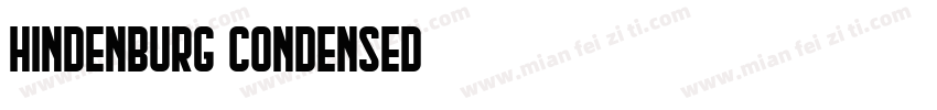Hindenburg Condensed字体转换